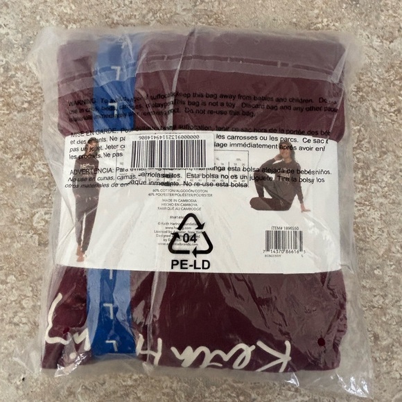 NWT Keith Haring Burgundy Lounge Set Sweatshirt Joggers Sz L - Picture 3 of 3